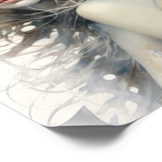 Ethereal抽象芸術水彩ラインアートポスター – Ins ポスター (角)