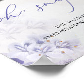 Ethereal春紫ほこりっぽい青いバラああスナップ ポスター (角)