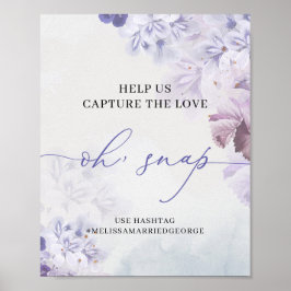 Ethereal春紫ほこりっぽい青いバラああスナップ ポスター