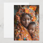 Ethereal母子装鮮やか伝統的品 招待状 (正面/裏面)