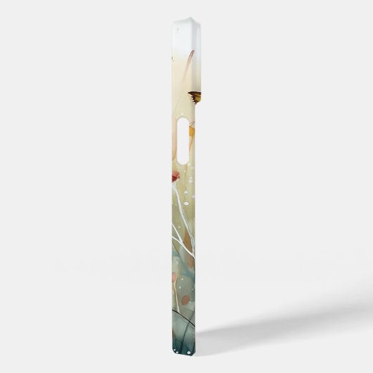 Ethereal水色バタフライガーデンフォンケース Case-Mate iPhoneケース (裏面 / 右)