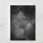 Ethereal水色ブラックムーディハロウィン結婚ズ 招待状 (裏面)