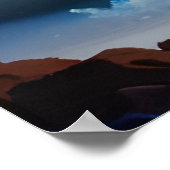 Ethereal海とサンセットAIアート ポスター (角)