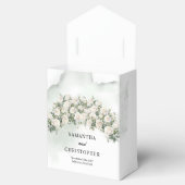 Ethereal白いバラリース緑の金ゴールド フェイバーボックス (オープン)