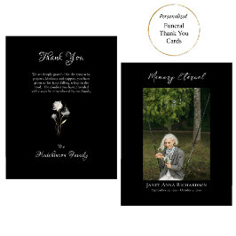 Ethereal白い花写真正統記念館 サンキューカード