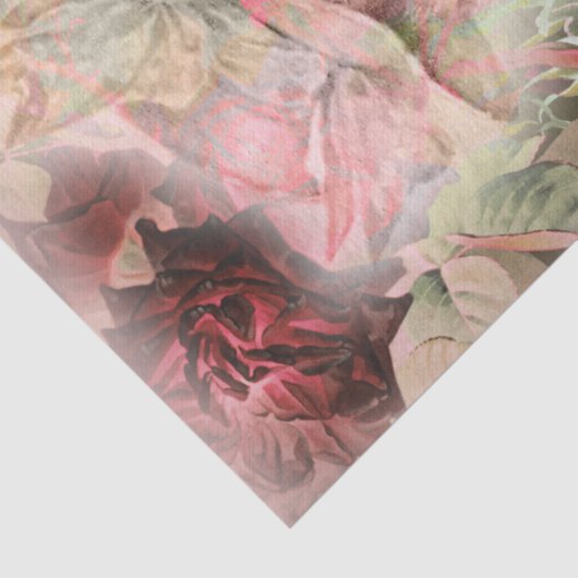 Ethereal美しいヴィンテージフローラ分離 薄葉紙 (詳細)