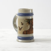 Ethereal美しい開花 ビールジョッキ (正面左)