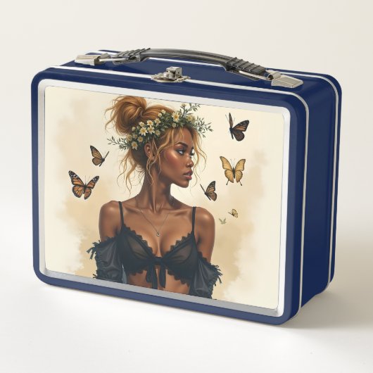 Ethereal美しい開花 メタルランチボックス (正面)