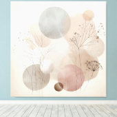 Ethereal自然: Wabi Sabi Art キャンバスプリント (インサイチュ (ウッドフロア))