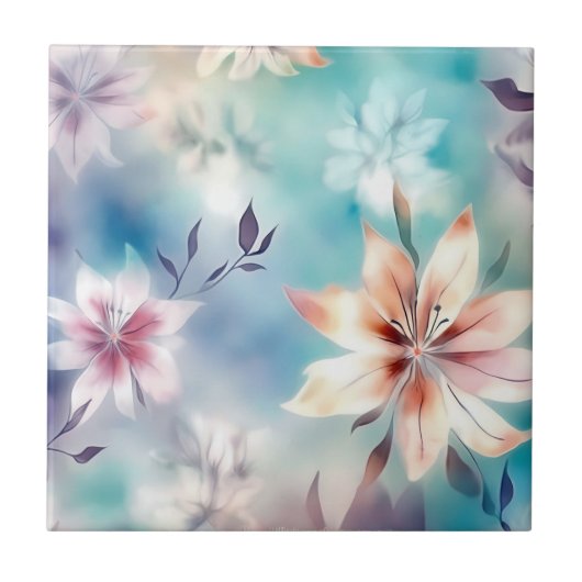 Ethereal花水色 タイル (正面)