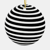 Ethereal調和:抽象芸術球 セラミックオーナメント (正面)