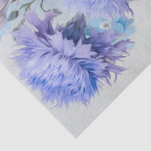 Ethereal赤いケシと紫の花の切り離し 薄葉紙 (詳細)