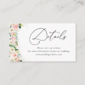 Ethereal赤面ピンクローズ詳細エンクロージャカード エンクロージャーカード (正面)