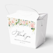 Ethereal赤面ピンクローゼベビーシャワーお気に入りボックス フェイバーボックス (裏面サイド)