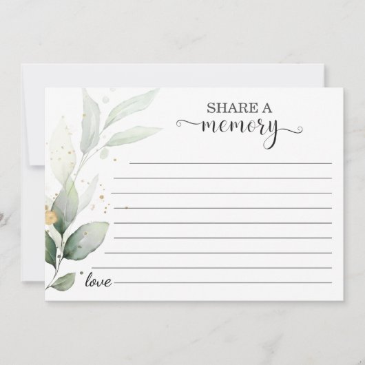 Ethereal金ゴールド葉共有メモリの注意 案内状 (正面)