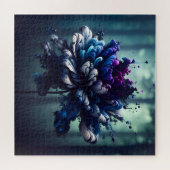 Ethereal開花:抽象芸術フローラアート ジグソーパズル (横)