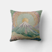 Ethereal開花:春のパステルモザイク火山 クッション (裏面)