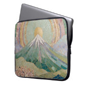 Ethereal開花:春のパステルモザイク火山 ラップトップスリーブ (正面左)