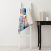 Ethereal青い花ソフトパステルアルコールインク シェルパブランケット (インサイチュ)