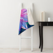 Ethereal鮮やか開花アートワーク シェルパブランケット (インサイチュ)