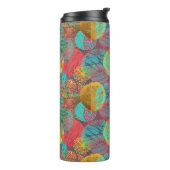 Ethereal黄金の花 – シームレスなフローラ調和 タンブラー (回転左)