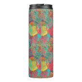 Ethereal黄金の花 – シームレスなフローラ調和 タンブラー (裏面)