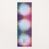 Ethereal Abstract Glow Monogram ヨガマット (正面)