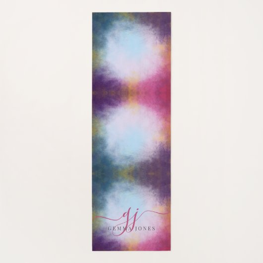 Ethereal Abstract Glow Monogram ヨガマット (裏面)