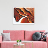 Ethereal Abstractions:抽象芸術・キャンバス・アート キャンバスプリント (インサイチュ (リビング))