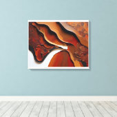 Ethereal Abstractions:抽象芸術・キャンバス・アート キャンバスプリント (インサイチュ (ウッドフロア))