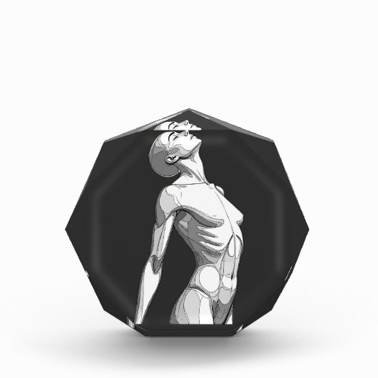 Ethereal Android - Octagonal Acrylic Art Block フォトブロック (正面)