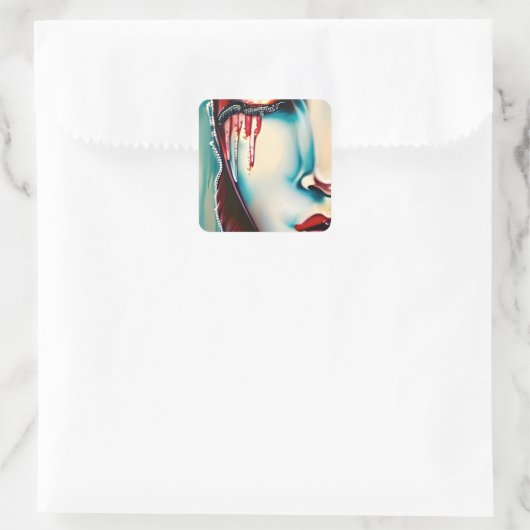 Ethereal Art Shimmeryの女性 スクエアシール (バッグ)