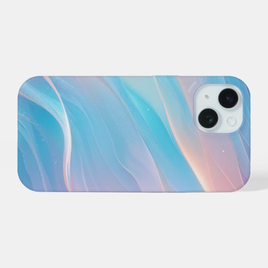 Ethereal Aurora and Shimmering Light Phone Case iPhone 15ケース (裏面横)