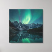 Ethereal Aurora Triptych - Northern Lightsポスター キャンバスプリント (正面)