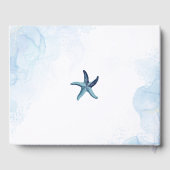 Ethereal Beach Starfish & Sand Dollar Wedding  ゲストブック (裏面)