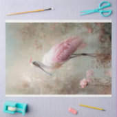 Ethereal Bird、Spoonbill、Lotus Lake Scene 薄葉紙 (クラフト)