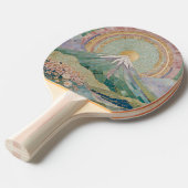 Ethereal Bloom: Pastel Mosaic Volcano in Spring 卓球ラケット (正面アングル)