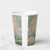 Ethereal Bloom: Pastel Mosaic Volcano in Spring 紙コップ (左)