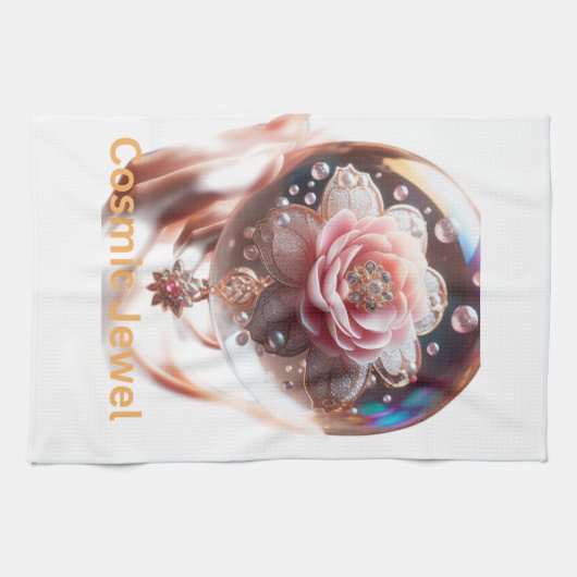 Ethereal Blossom：魔法の宝石 キッチンタオル (横)
