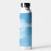 Ethereal Blue and White Winter River ウォーターボトル (左面)