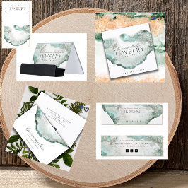 Ethereal Blue Green Agateジュエリーデザイナー 横断幕