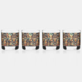 Ethereal Blue "Mesoamerican Motif" 12ozロックグラス ウイスキーグラス (裏面)