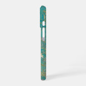 Ethereal Blue Sky and Botanical Pattern Phone Case iPhone 16ケース (左側面)