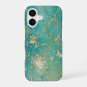 Ethereal Blue Sky and Botanical Pattern Phone Case iPhone 16ケース (裏面)