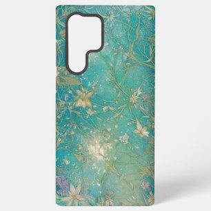 Ethereal Blue Sky and Botanical Pattern Phone Case Samsung Galaxy S22 Ultraケース