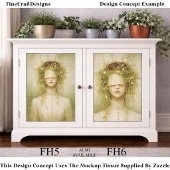 Ethereal Botanical Background FH7 Decoupage 薄葉紙