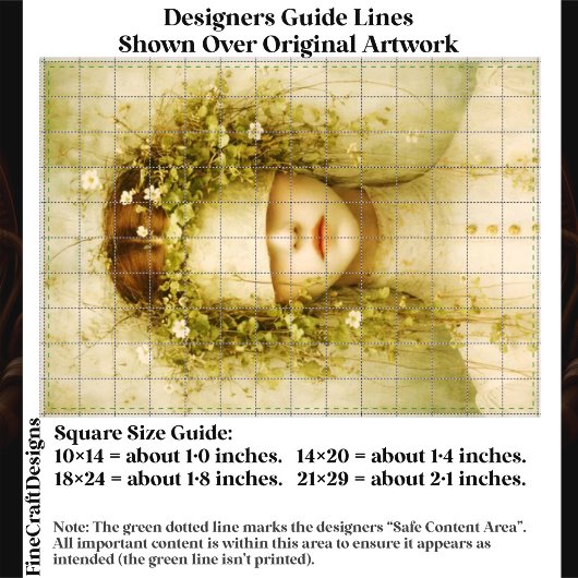 Ethereal Botanical Blindfold Woman FH6 Decoupage 薄葉紙