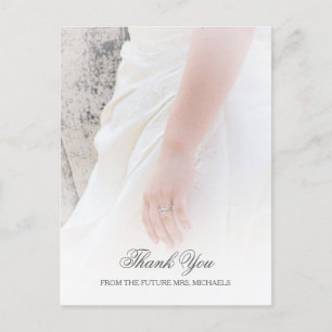 Ethereal Brides Hand Photoブライダルシャワーありがとう ポストカード