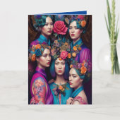 Ethereal Bridesmaid Proposal Thank YouファンタジーAI カード (正面)