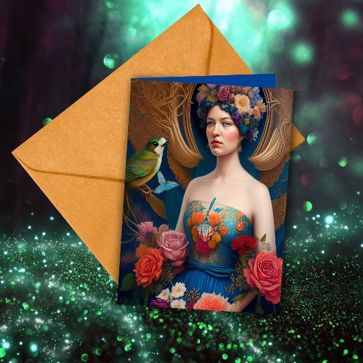 Ethereal Bridesmaid Proposal Thank YouファンタジーAI カード